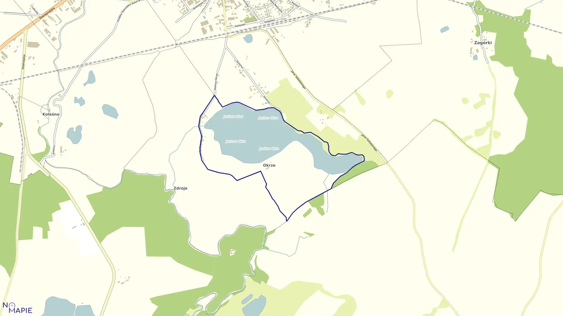 Mapa obrębu Drawsko Pom.-18 w gminie Drawsko Pomorskie